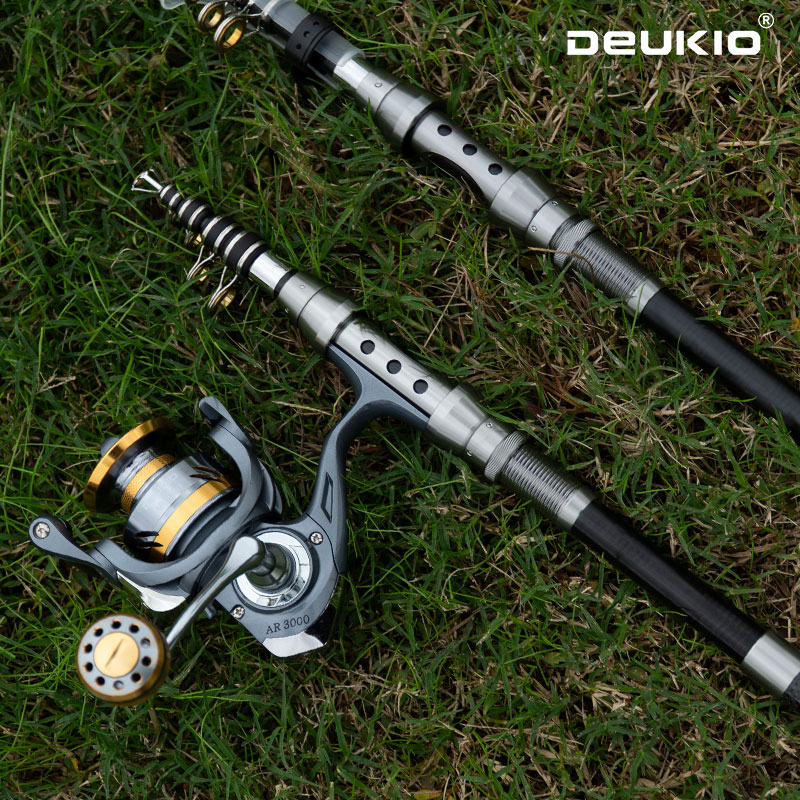 Fishing Rod Spinning - DEUKIO canne à pêche et moulinet