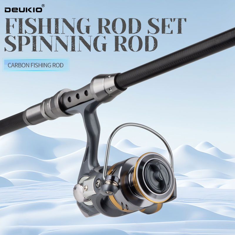 DEUKIO canne à pêche et moulin - Fishing Rod Spinning avis et prix